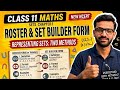 Roster Form and Set Builder Form Class 11 Maths 🔥 | Easy Explanation