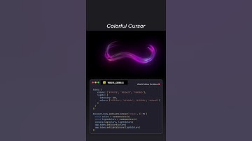 Colorful Cursor 🎨 Source Code - Link in bio #shorts #js #css