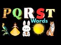 P Q R S T | parrot 🦜 Queen 👑 🐰 🌞 🐯 | ABCD Phonics Song For Kids