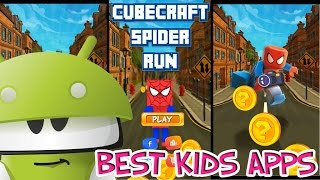 Spider Run CubeCraft Бегущий Человек Паук детский мультик на русском языке