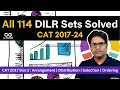 All 114 DILR Sets Solved | CAT 2017–2024 | CAT 2017 Slot 2: Arrangement | Set 74 #cat2025