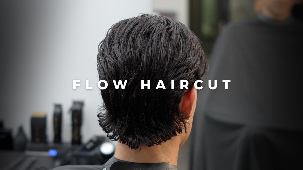 How to Cut A Flow Haircut | Full Scissor Cut Tutorial - YouTube