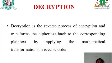 Dr.D.Princy|Encryption and Decryption|Cyber Security|Dr. SNS Rajalakshmi College of Arts and Science