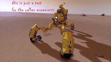Space Engineers - Walker Prototype 163 MKIV - Movement Test