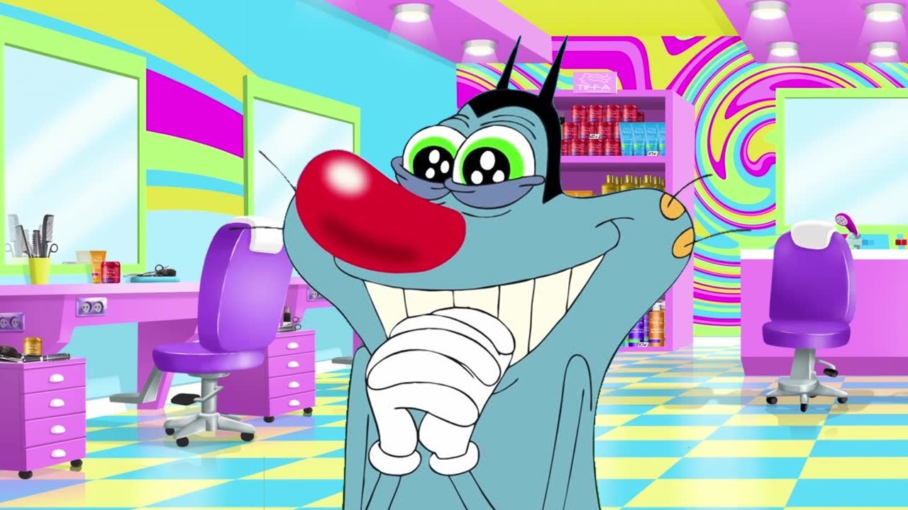 Oggy và những chú gián tinh nghịch | Oggy mở tiệm cắt tóc | phim hoạt hình