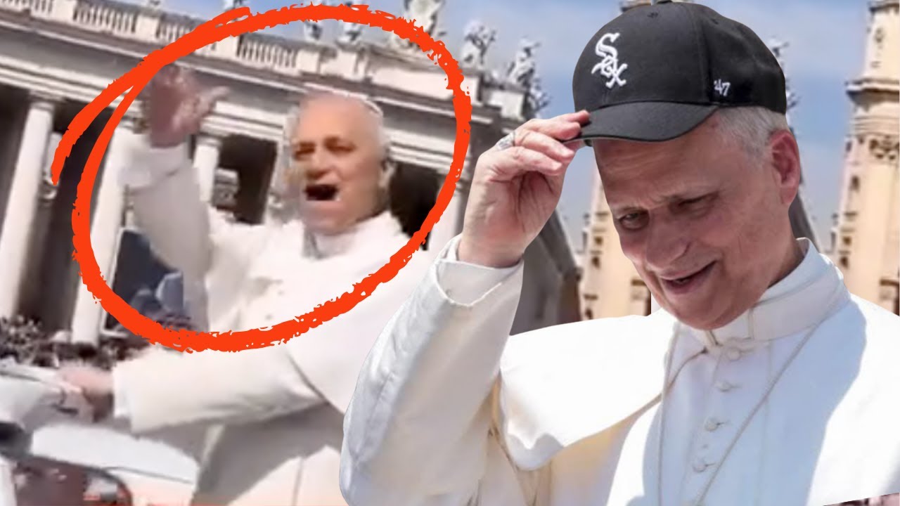 Il Papa Leone XIV adora il BASEBALL ⚾ Guardate cosa fa col cappello e la pallina!