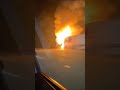 FedEx Truck on fire