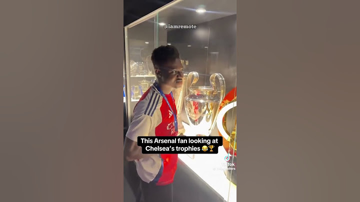 This Arsenal fan looking at Chelsea’s trophies 😂