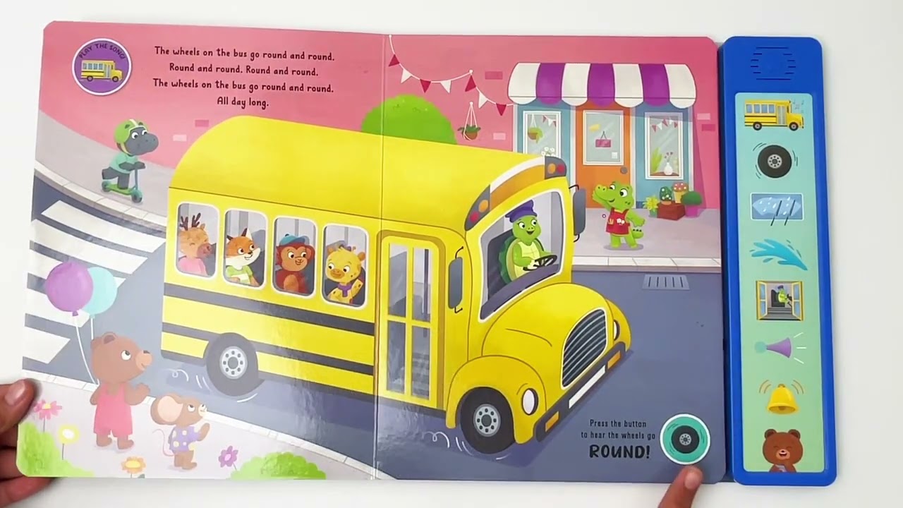 9781837952823 The Wheels On The Bus Giant Sound Book - YouTube