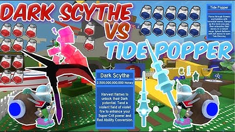Dark Scythe vs. Tide Popper! | Bee Swarm Simulator