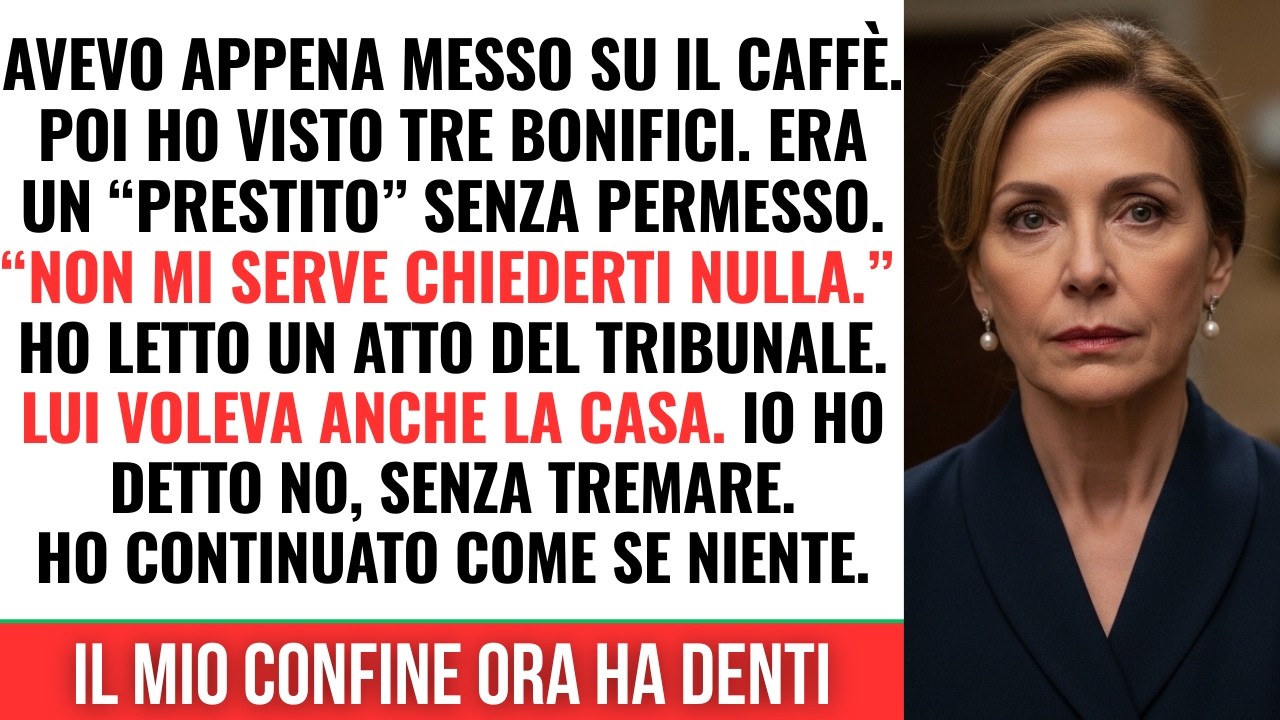 Ho scoperto i bonifici dal conto cointestato… ma quando ha chiesto la casa, ho capito che…