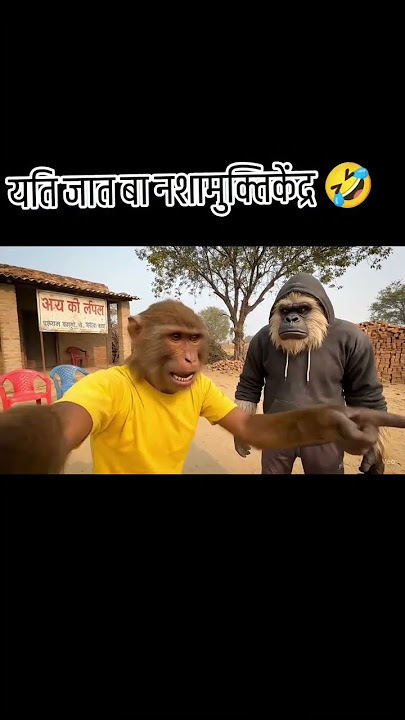Monkey vlog #mokey #vlog #ai #shorts #recommended #feedshorts #feed #funny #comdey