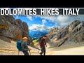 Dolomites hike alta via 2 trek italy  walk at home virtual treadmill walking tour  city walks 4k