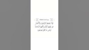سورة المائدة ٦٣