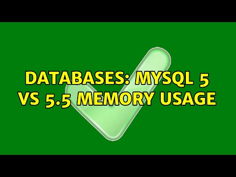 Databases: MySQL 5 vs 5.5 memory usage (2 Solutions!!)