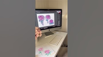 Rose Print Design Process Video by Britt La Spina