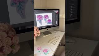 Rose Print Design Process Video by Britt La Spina