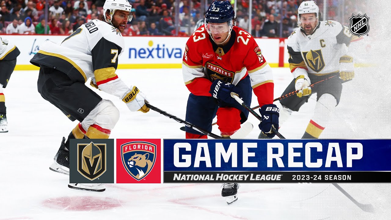 Golden Knights @ Panthers 12/23 | NHL Highlights 2023 - YouTube