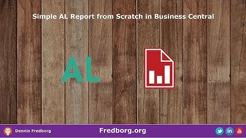 Simple AL Report from Scratch in Business Central