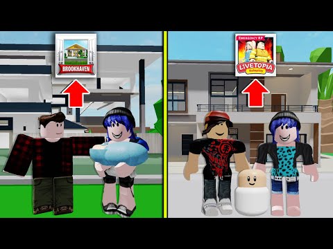 มีครอบครัวในเมืองไหนดีกว่ากัน Brookhaven หรือ Livetopia | Roblox Brookhaven VS Livetopia