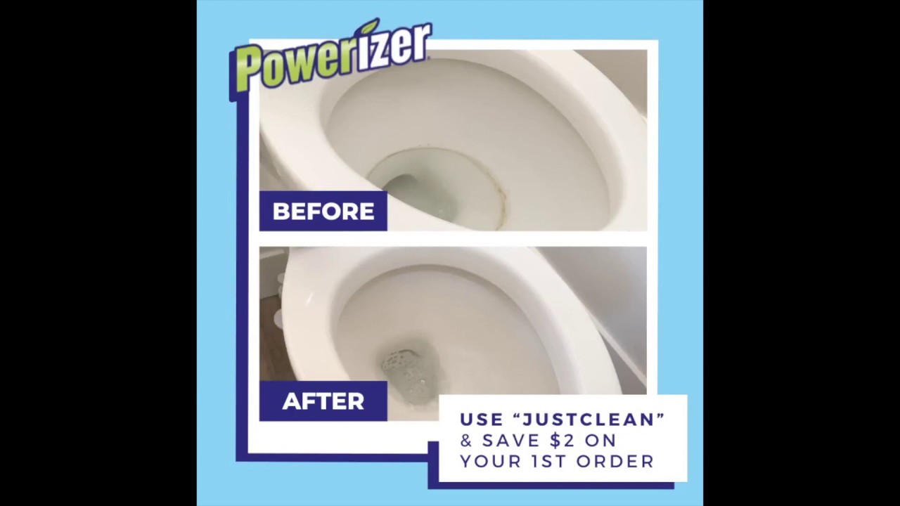 Cleaning Toilet with Powerizer Complete
