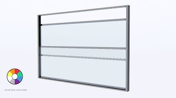 Guillotine Window - 2 Panel Vertically Sliding Automated Sash Glass System
