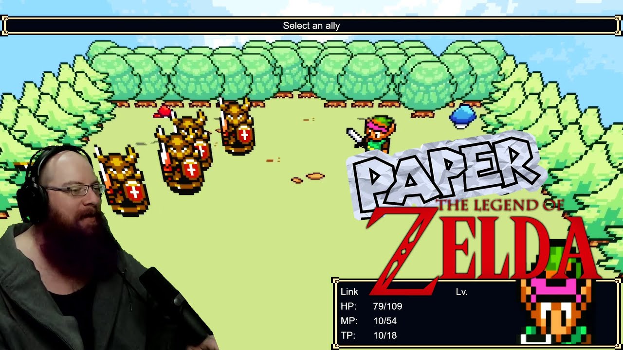 Paper Zelda Fan Game! | Paper Legend of Zelda Game with Oshikorosu.