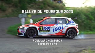 Patrick Rouillard Rallye du Rouergue 2023 Skoda Fabia R5 #onboard