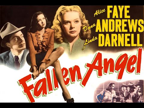 Fallen Angel 1945 Alice Faye Dana Andrews Linda Darnell Film Noir Drama Romance Mystery Movie