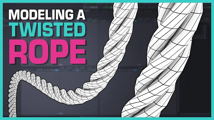 Maya 2019 Tutorial: 3d Modeling a Twisted Rope