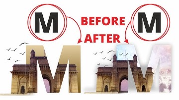 Easy way to Create Letter Portrait | Gateway of India | CorelDraw Tutorial