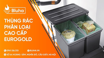 Thùng rác phân loại 2 ngăn cao cấp Eurogold