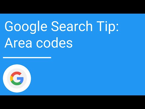 Google Search Tip: Area codes