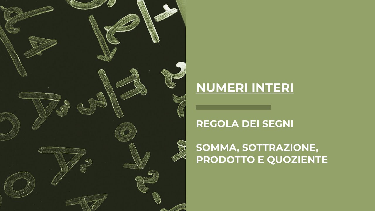 I numeri interi