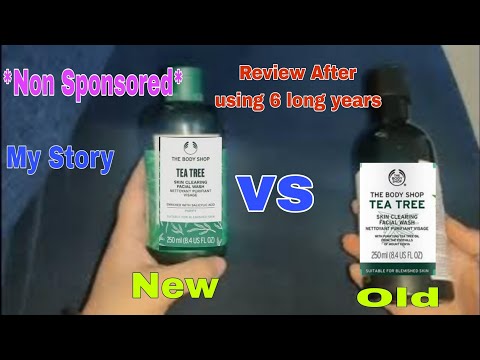 *Non Sponsored* The Body Shop Tea Tree Skin Cleaning salicylic acid face wash Honest Review