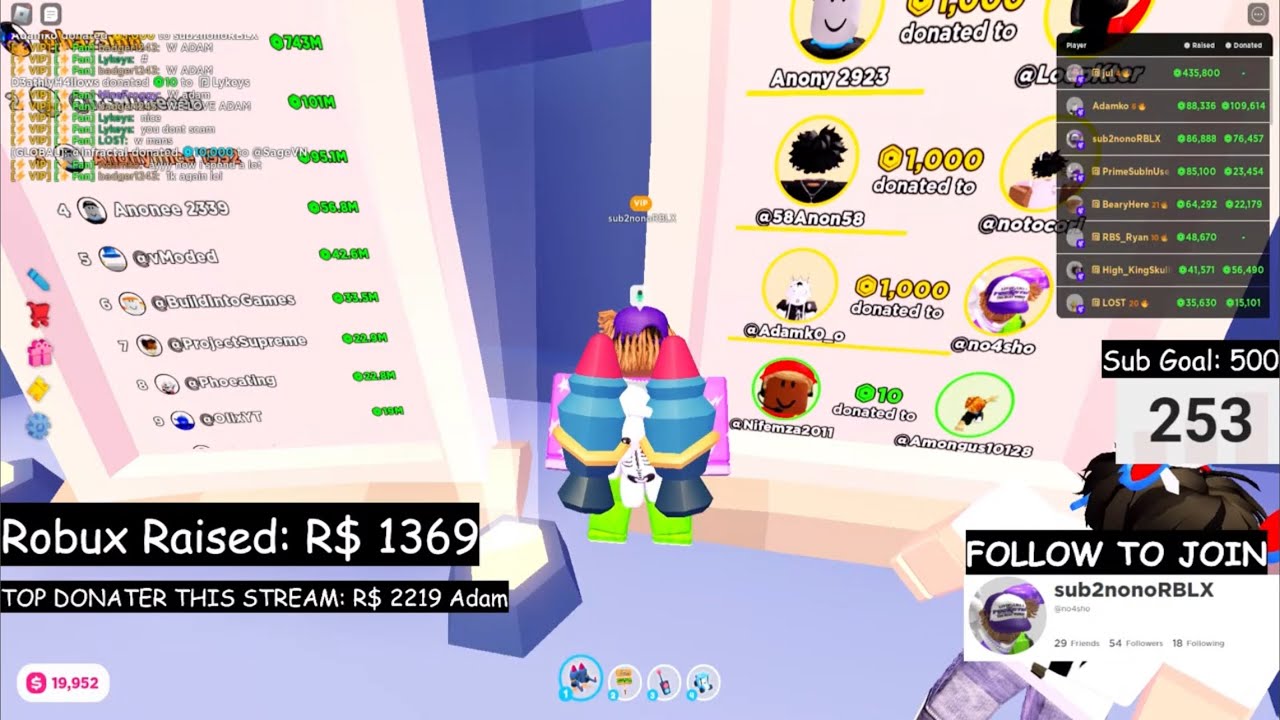 He Donated Me 2k Robux On Stream In Roblox Pls Donate ! - YouTube