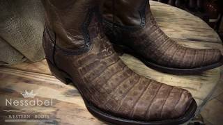 Botas Cuadra Piel Cocodrilo - YouTube