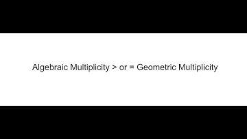 Proof that Algebraic Multiplicity is Always Greater than or Equal to Geometric Multiplicity