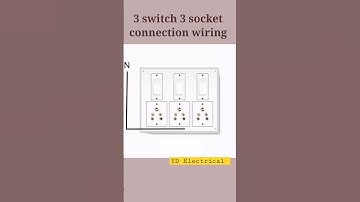 Switch Board Connection Wiring 3 Switch 3 Socket #electrical #wiring #boardwiring #shorts #trending