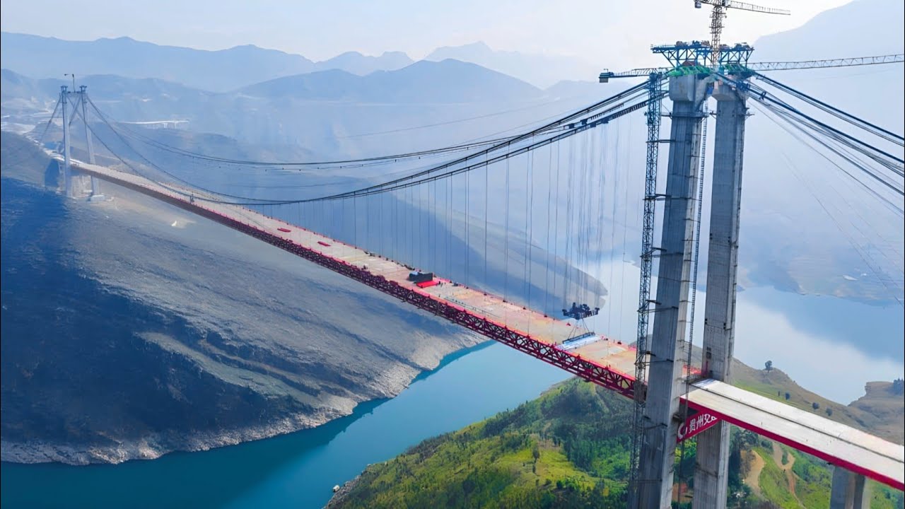 HIGH-TECH ENGINEERING BRIDGE CONSTRUCTION 4K || Zangke River