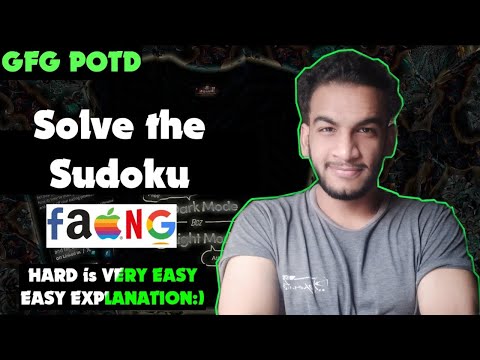Solve the Sudoku | gfg potd | 31-01-25 | GFG Problem of the day