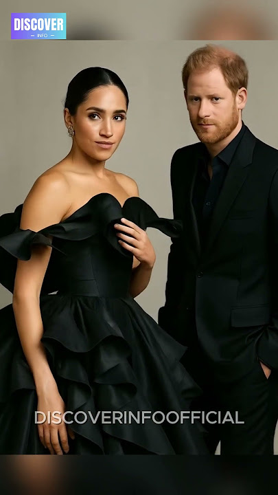 Meghan & Harry’s High-Fashion Moment ✨🖤 #MeghanMarkle #PrinceHarry #RoyalFashion