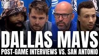 Kyrie Irving, Luka Doncic, Jason Kidd \& Dante Exum React to Dallas Mavs Win vs. San Antonio Spurs