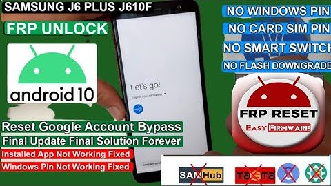Samsung J6 | Frp Bypass Android 10 | New Method 2022 No Sim No Pin | No Windows Pin Working Solution