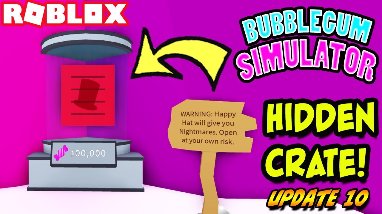 Bubblegum Simulator Hidden Hat Crate Location And Tips To Level Up Fast Roblox Youtube - pink crate roblox