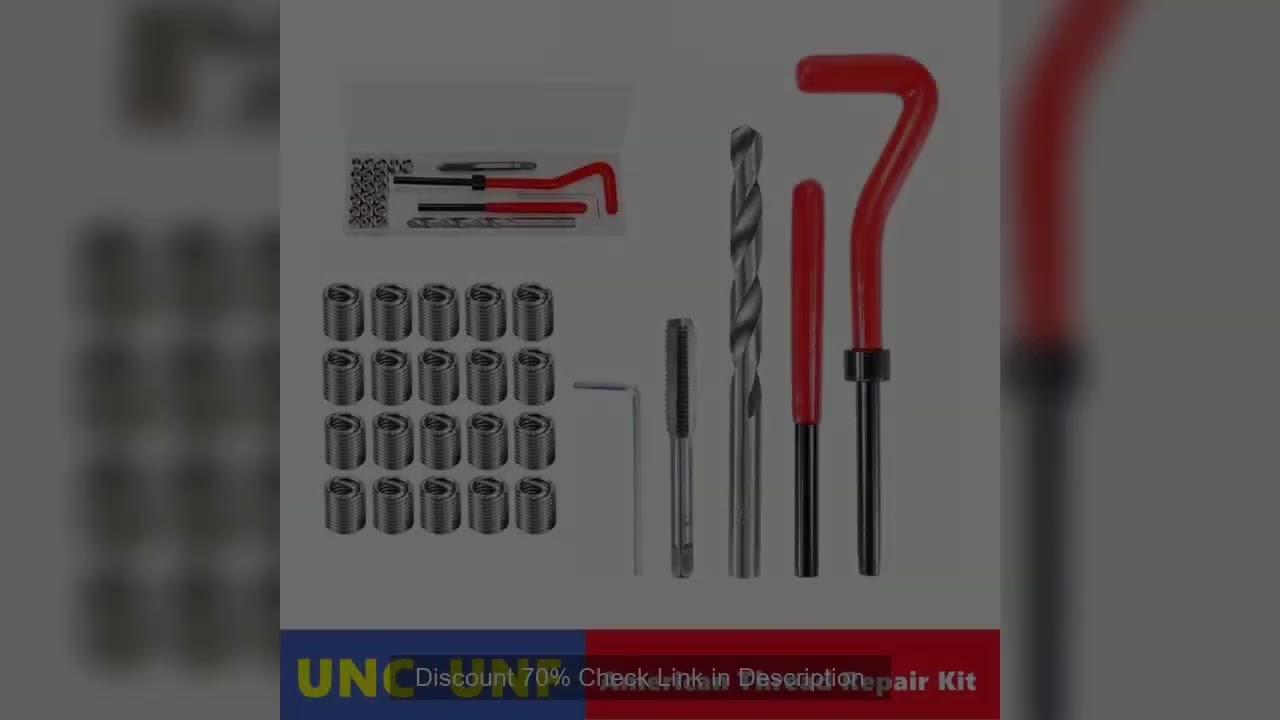 UNC UNF American thread repair kit 1/4 5/16 3/8 7/16 1/2, for Restoring Damaged Thread Spanner Wrenc
