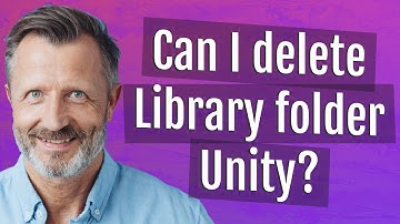 Can I delete Library folder Unity?