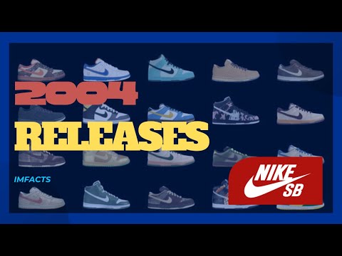 ALL NIKE SB DUNK RELEASED IN 2004 