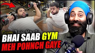 Ducky Bhai neh Zindagi Mein Pehli Baar Gym Join kara | Indian Reaction | PunjabiReel TV