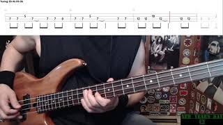 New Year&#39;s Day by U2 - Bass Cover with Tabs Play-Along